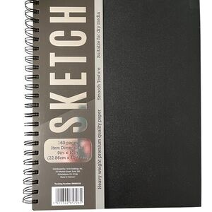 Black Spiral Sketchbook ((NWT))